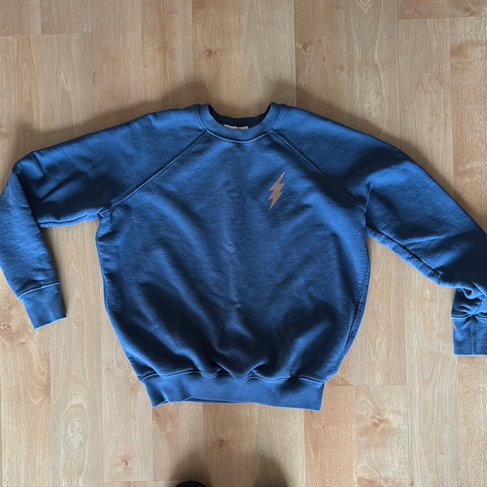 Blue Lightning Bolt Men's Sweater